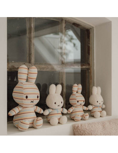 Peluche miffy 25cm - vintage sunny stripes