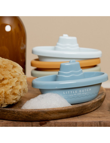 Bateaux de bain a empiler bleu - little dutch