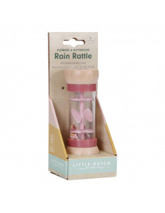 Hochet de pluie flowers & butterflies - little dutch