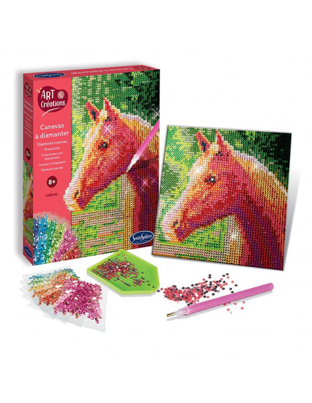 Art & Créations CANEVAS A DIAMANTER Cheval