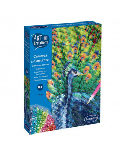 Art & Créations CANEVAS A DIAMANTER Paon