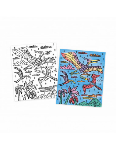 Peinture magique dinosaures - janod