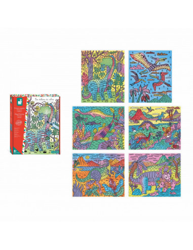 Peinture magique dinosaures - janod