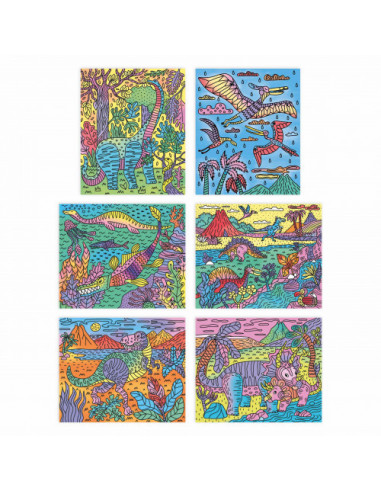 Peinture magique dinosaures - janod