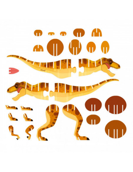 Dino - puzzle en volume - le t-rex