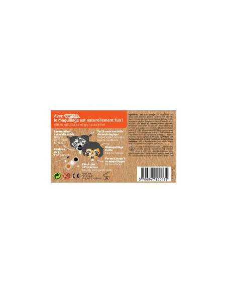 KIT 3 COULEURS ZEBRE & TIGRE BIO