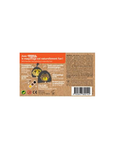 Kit 3 couleurs ours & girafe bio