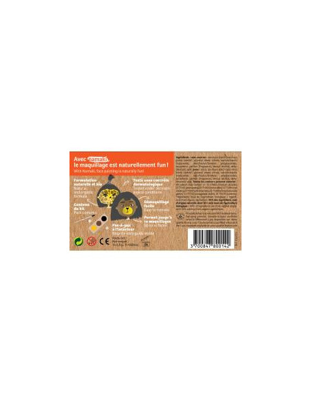 Kit 3 couleurs ours & girafe bio