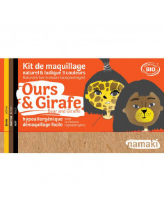 Kit 3 couleurs ours & girafe bio