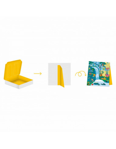 5 ans - gommettes et decors jungle