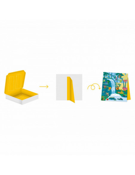 5 ans - gommettes et decors jungle
