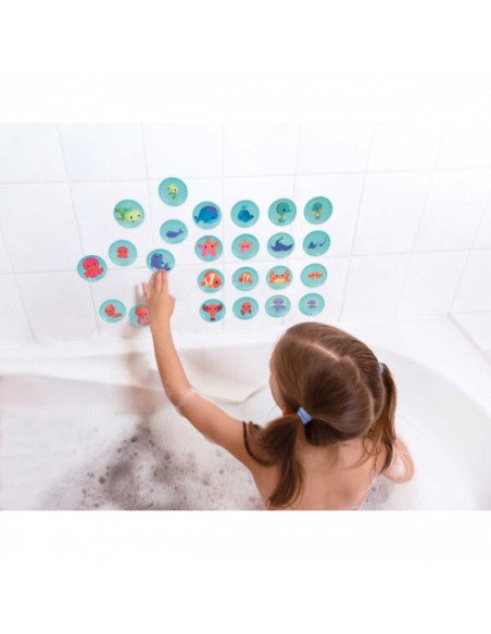 Memo de bain - mes bebes animaux