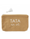 Trousse cadeau "tata en or" noisette