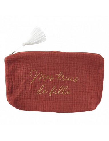 Trousse cadeau "mes trucs de fille" tomette