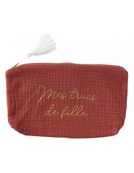 Trousse cadeau "mes trucs de fille" tomette