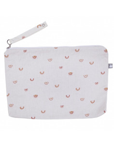 Trousse plastifiee arc-en-ciel