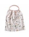 Serviette elastiquee botanique/blush