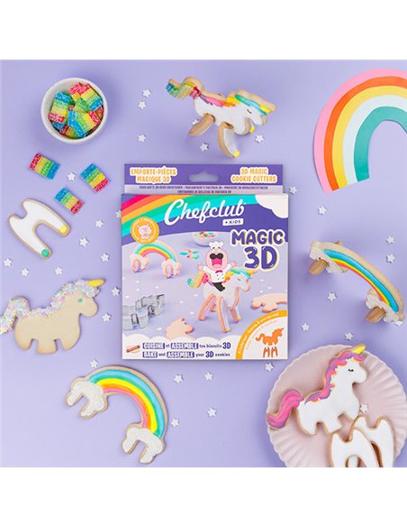 LES EMPORTES PIECES LICORNES 3D CHEFCLUB