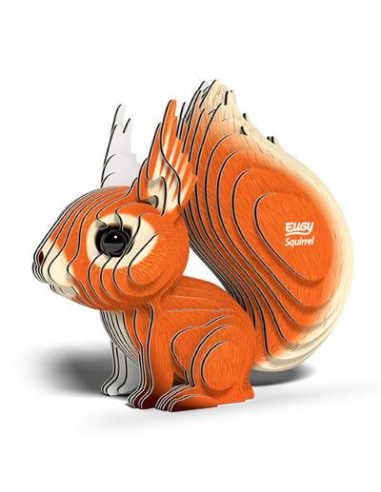 Eugy 3D Écureuil - Puzzle animal forestier écologique