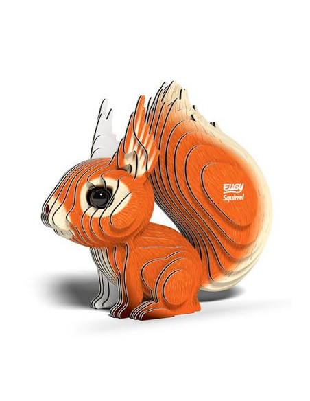 Eugy 3D Écureuil - Puzzle animal forestier écologique