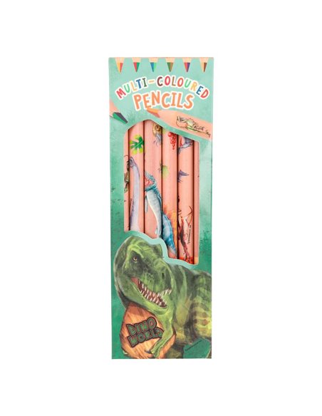 Dino World Crayons multicouleurs