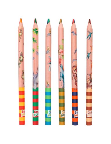 Dino World Crayons multicouleurs