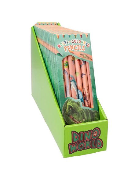 Dino World Crayons multicouleurs
