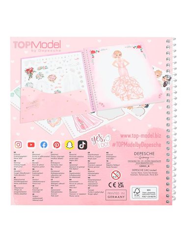 TOPModel Dress Me Up album autocollants Wedding