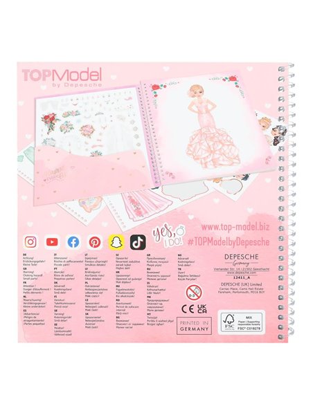 TOPModel Dress Me Up album autocollants Wedding