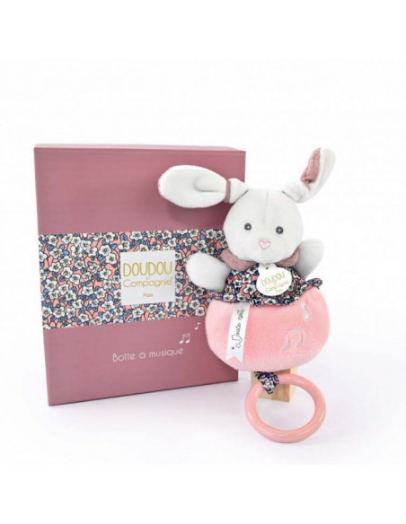Bohaime - lapin rose boite a musique