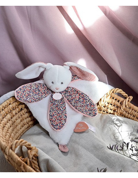 Bohaime - lapin rose doudou petale