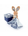 Bohaime - lapin marine pantin avec doudou