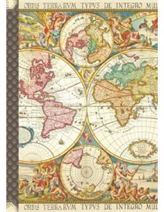 CARNET MOTS DE PASSE - MAPPEMONDE