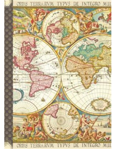 CARNET MOTS DE PASSE - MAPPEMONDE