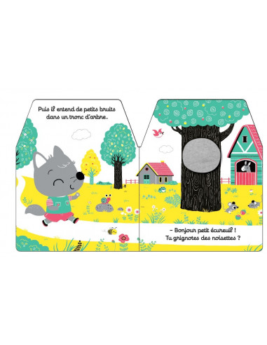 Bebe loup cache-cache nature