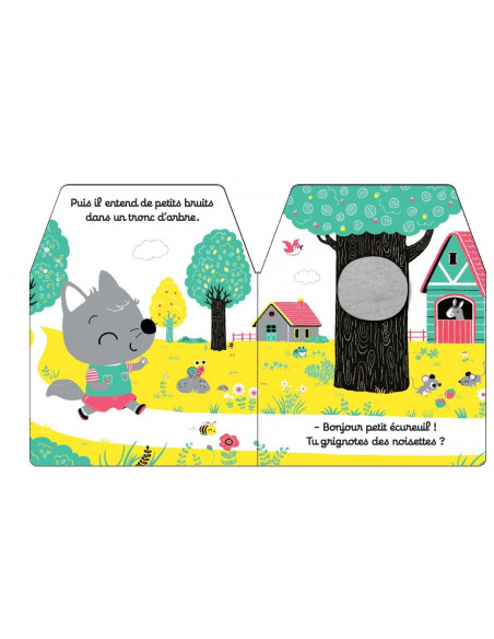 Bebe loup cache-cache nature
