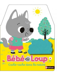 Bebe loup cache-cache nature