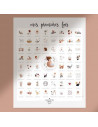 Affiche "mes premieres fois" - atelier oranger