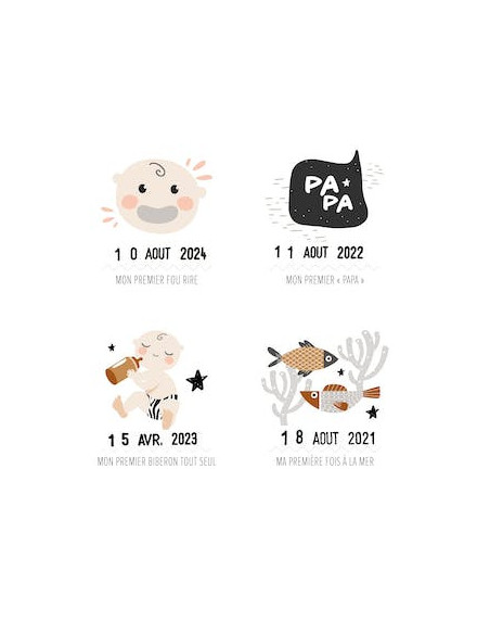 Duo "en t'attendant"+affiche "mes premieres fois" maman/papa
