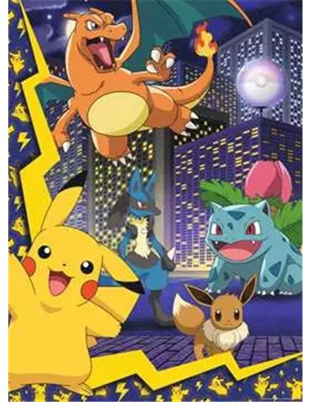 Nathan - Puzzle 150 pièces - La ville des Pokémon