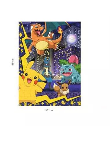 Nathan - Puzzle 150 pièces - La ville des Pokémon