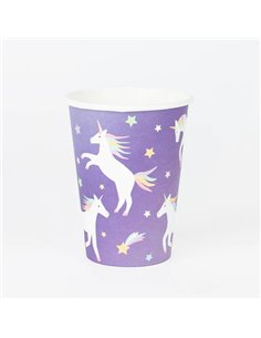 8 GOBELETS LICORNES FANTASTIQUES - MY LITTLE DAY