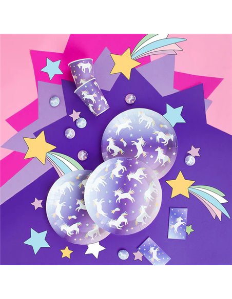 8 GOBELETS LICORNES FANTASTIQUES - MY LITTLE DAY