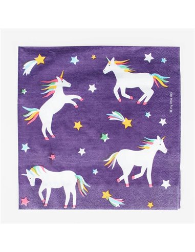 20 SERVIETTES LICORNES FANTASTIQUES - MY LITTLE DAY