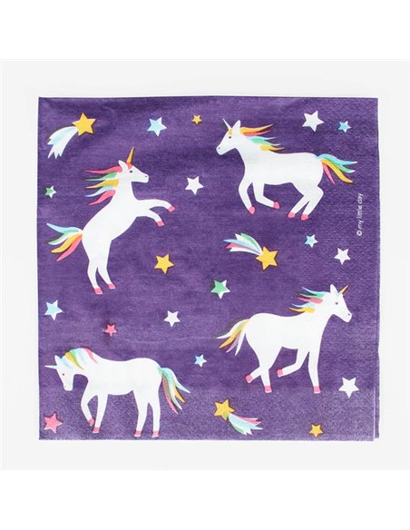20 SERVIETTES LICORNES FANTASTIQUES - MY LITTLE DAY
