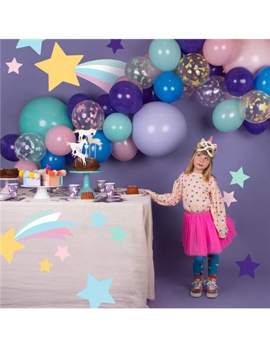 5 BALLONS TATOUES - LICORNES FANTASTIQUES - MY LITTLE DAY