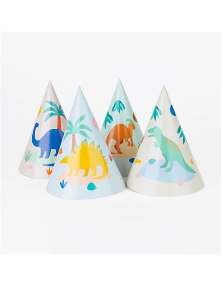 8 CHAPEAUX POINTUS DINO JURASSIC - MY LITTLE DAY