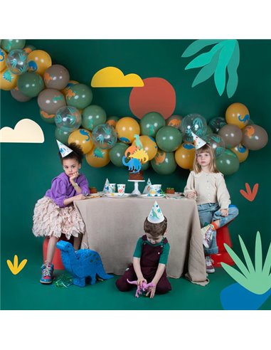 8 CHAPEAUX POINTUS DINO JURASSIC - MY LITTLE DAY