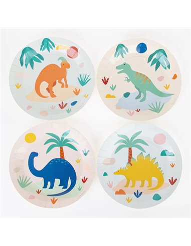 8 ASSIETTES DINOS JURASSIC - MY LITTLE DAY