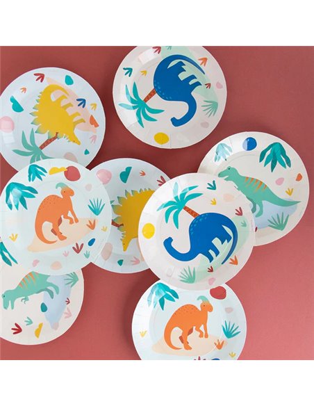 8 ASSIETTES DINOS JURASSIC - MY LITTLE DAY